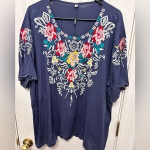 Embroidered top / 3XL